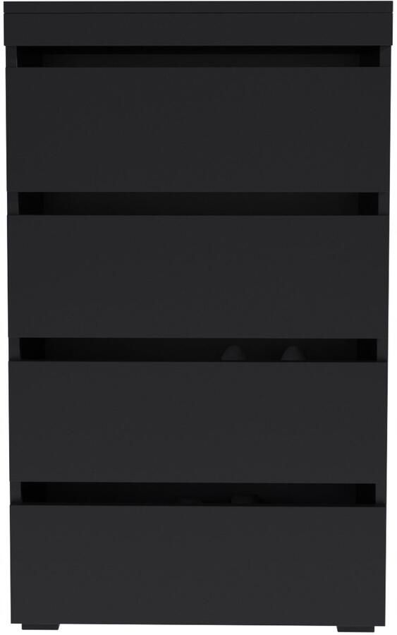 Matkam Schoenenkast FIGARO zwart 60cm grote garderobe hal