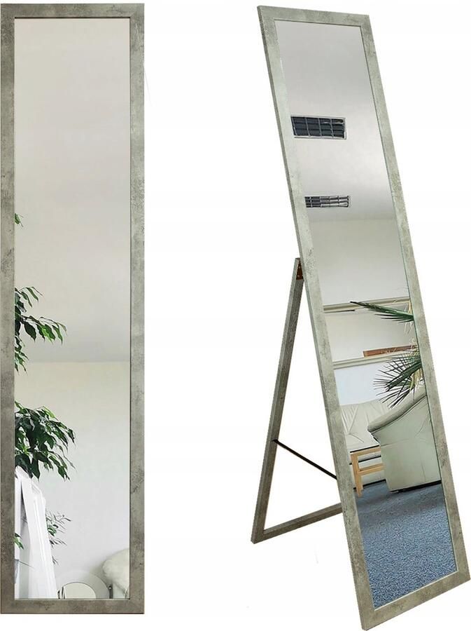 Matkam Staande spiegel Scandinavisch garderobemodel 155x35 8 beton kleur