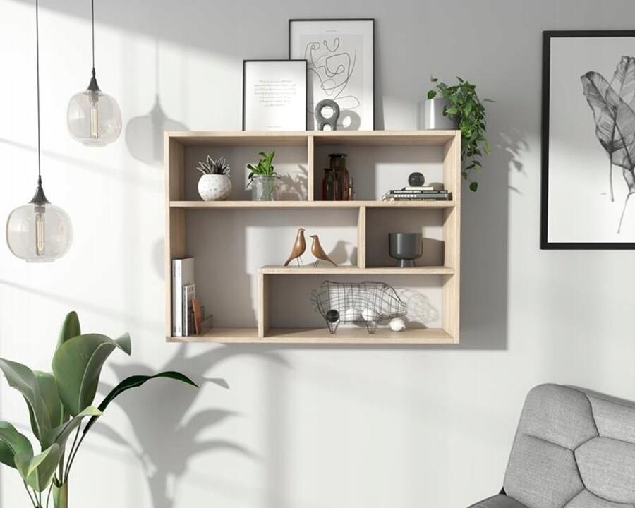 Matkam Wandplank FINO eiken sonoma voor boeken en foto's