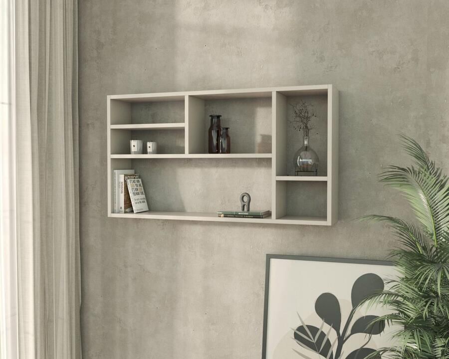 Matkam Wandplank MILANO wit boekenrek muurbevestiging