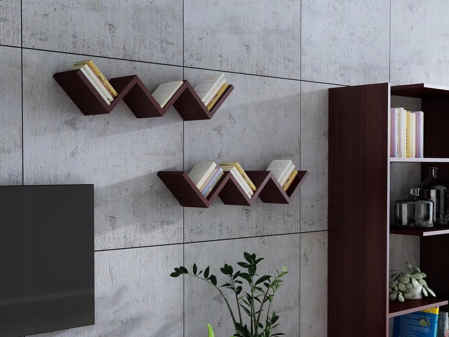 Matkam Wandplank ORTO Wenge boekenrek