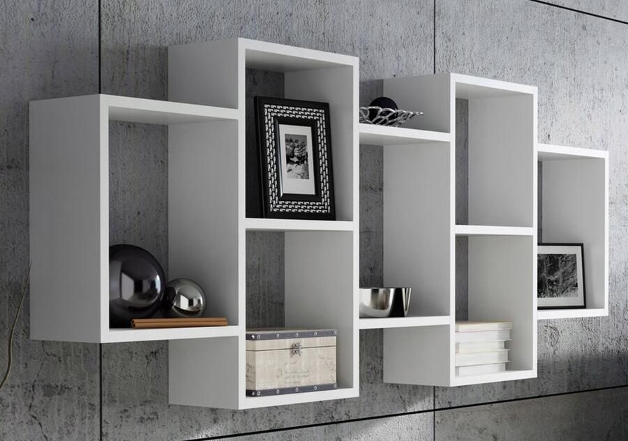 Matkam Wandplank POLON BIS wit boekenrek