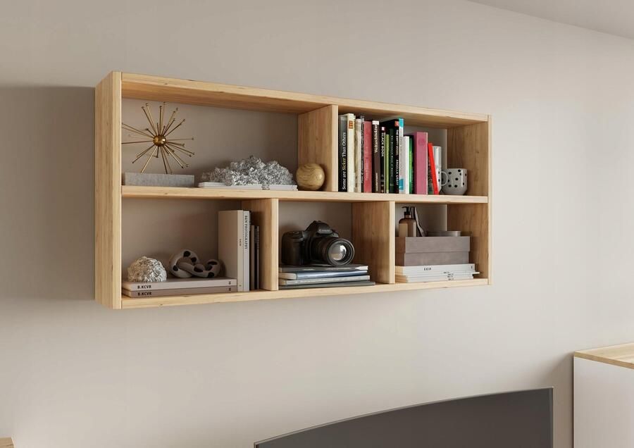 Matkam Wandplank TEO eiken sonoma voor boeken en foto's