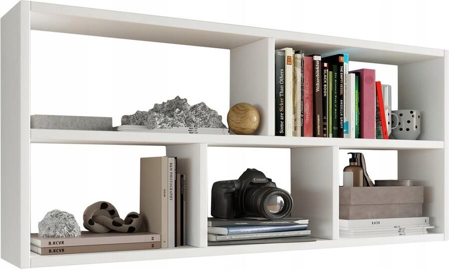 Matkam Wandplank TEO wit voor boeken en foto's