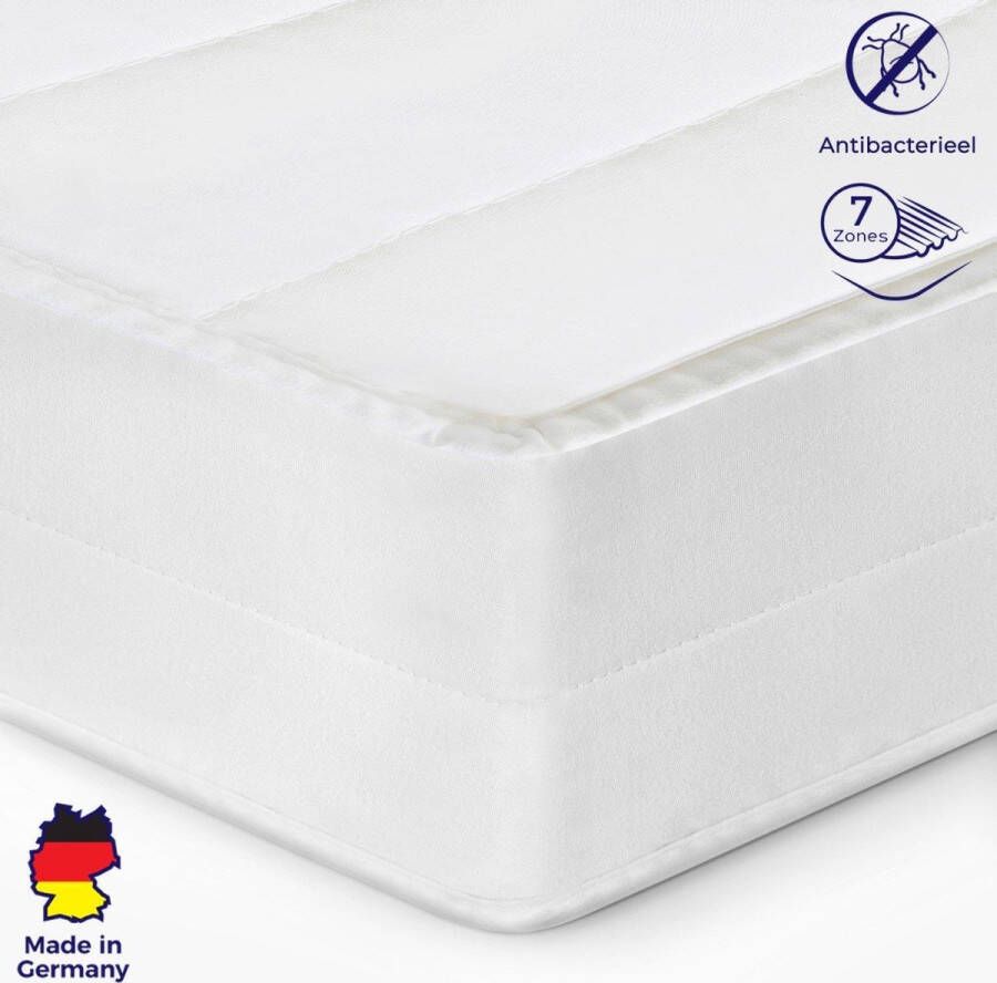 Matras 80x190 7 zones koudschuim premium tijk 15 cm hoog Zacht