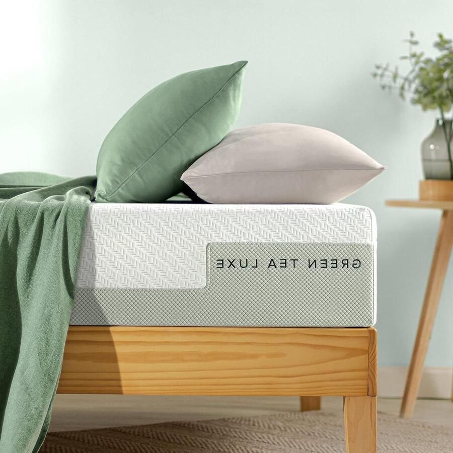 Matras 90 x 200 cm hardheidsgraad H3 H4 hoogte 25 cm Öko-Tex gecertificeerd groene thee traagschuim eterneet met html nodig vouwmatras