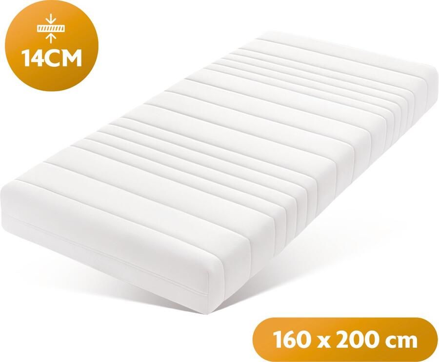 Easy Bedden Sleepie Comfort Matras Hr koudschuim 140x200x14 Koudschuim matras Comfort XL Hotelkwaliteit 14 cm ACTIE 100% veilig - Foto 6