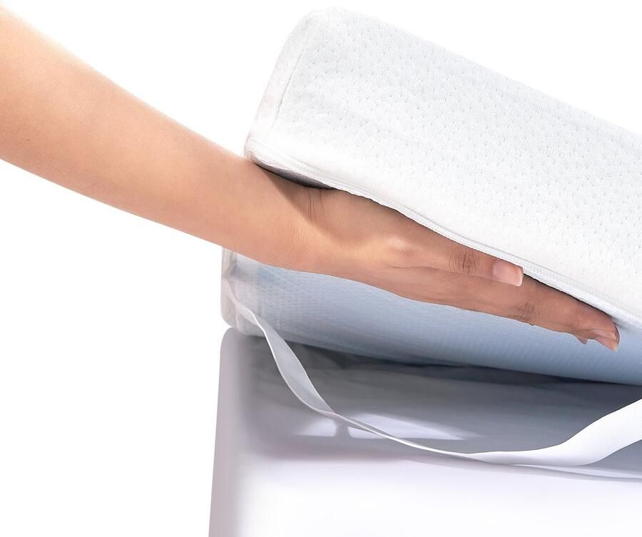 Matras Topper Queensize 76 2 Mm Dik Traagschuim Topper Verkoelende Gel Infusie Wasbare Hoes Comprimeert voor Snel Opzetten Comfortabele Ondersteuning