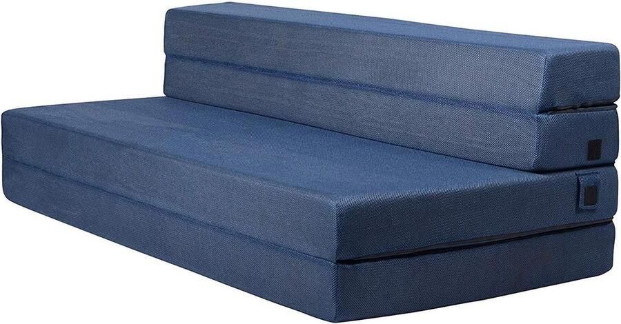 Matras van vouwschuim 115 cm met drie kleppen en slaapbank-fauteuil voor gasten Tweepersoons matras (190 cm x 135 cm) HTML content nodig vouwmatras