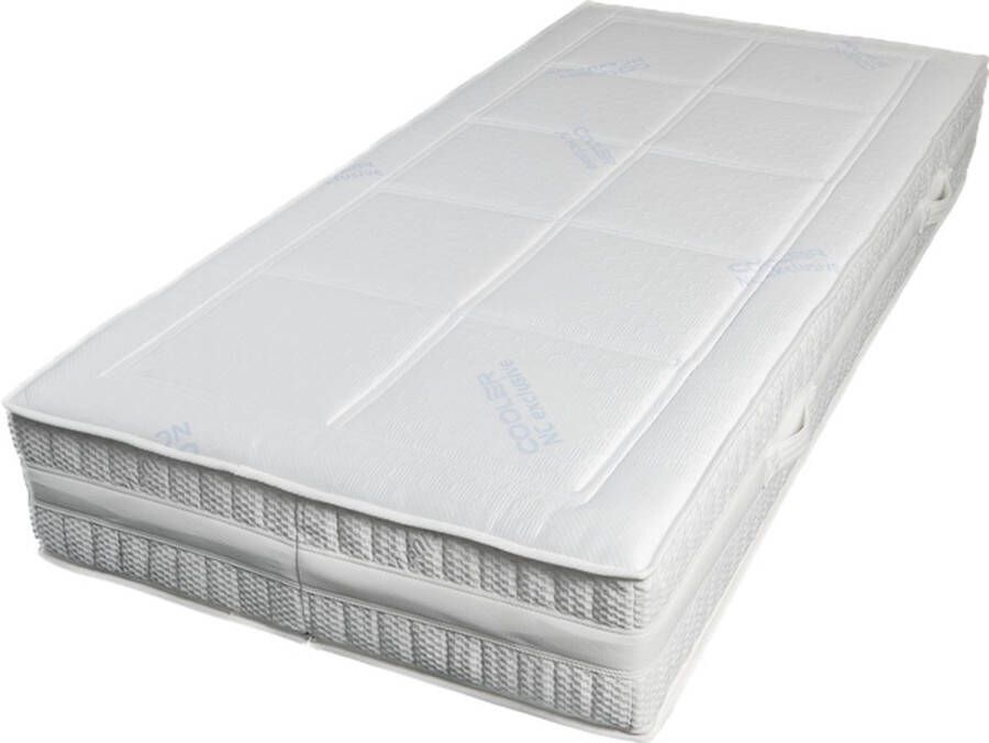 Matras Victoria de luxe 3D 80x210x25cm 7 zone pocket latex zomer en winter zijde
