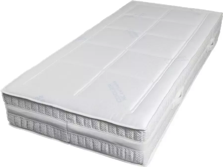 Matras Victoria de luxe 3D 80x220x25cm 7 zone pocket hr40 zomer en winter zijde