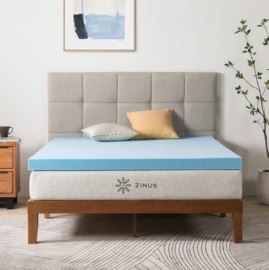 Matrasbeschermer 140 x 200 cm hardheidsgraad H2-H3 hoogte 76 cm Öko-Tex gecertificeerd traagschuim matras met optimale ondersteuning matrasbeschermer 140x200 - Foto 2