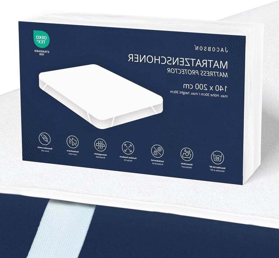 Matrasbeschermer 140 x 200 cm waterproof ademende matrasbescherming voor tweepersoonsbed matrasbeschermer 140x200