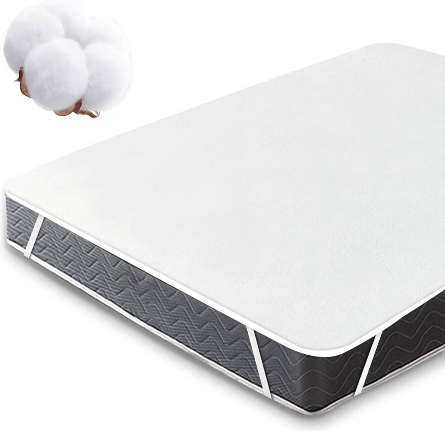 Matrasbeschermer 180x200 waterdicht ademende matras 180x200 cm van katoen matrasbescherming waterdicht met 4 hoekrubbers