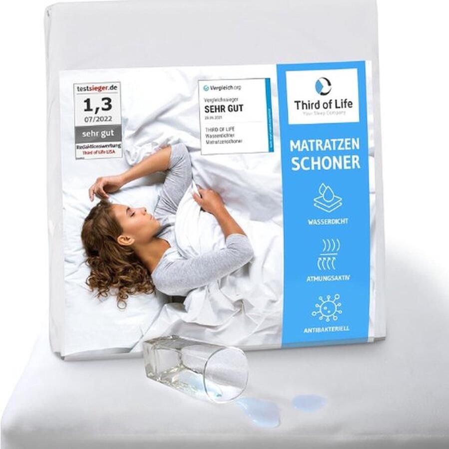 Matrasbeschermer 90x200cm Matras Hoeslaken Waterdichte topper Matrasbeschermhoes Ademend matrashoes