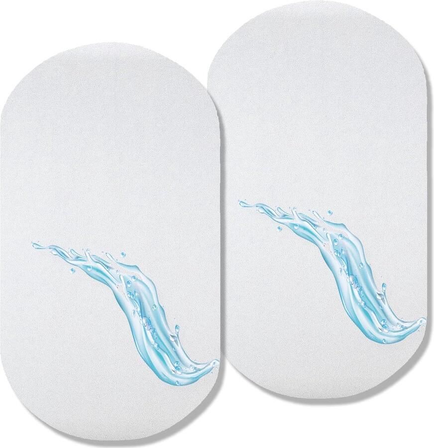 Matrasbeschermer voor kinderbed 60 x 80 cm Set van 2 Chemisch Vrij