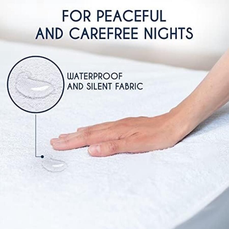 Matrasbeschermer Waterdicht Voor Matras 70 x 140 cm Optimale Bescherming Anti-Allergie Ademend