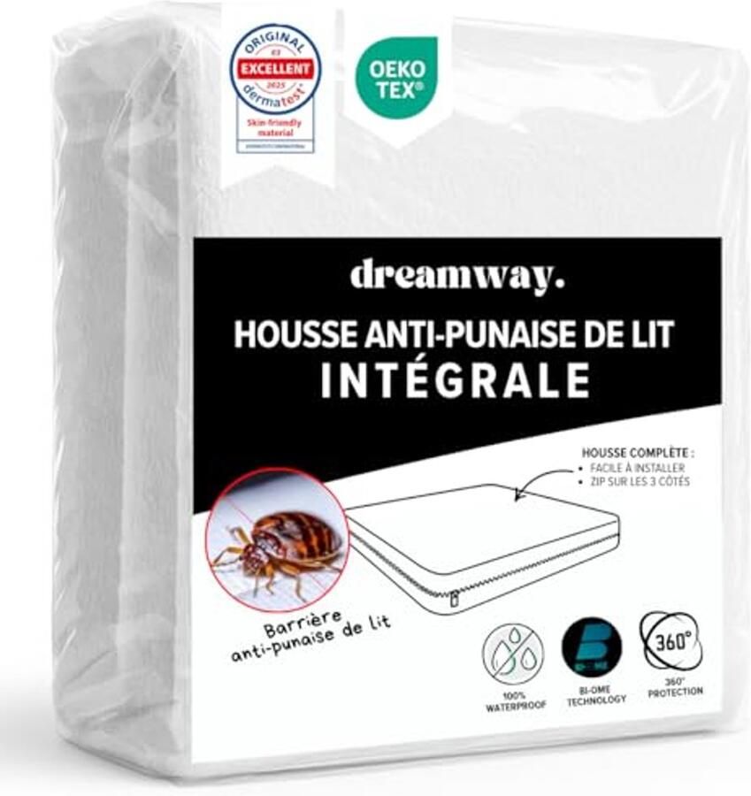 Matrashoes 160 x 200 x 25 cm Wig- en Stofdicht Oeko-Tex Gecertificeerd Compleet Bescherming voor Je Matras