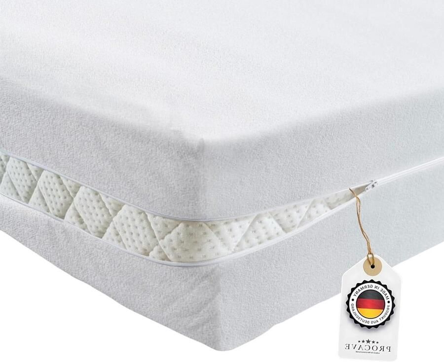 Matrashoes badstof niet gewatteerd 100x200 cm Hoogte matras 16-22cm Matrasbeschermers