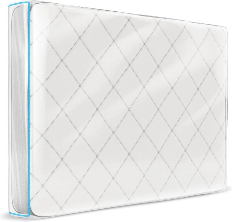 Matrashoes kunststof 200 x 200 cm (dikte 35 cm) matrasbescherming met brede ritssluiting matrastas voor het opbergen opslaan verhuizen opbergtas voor matrassen