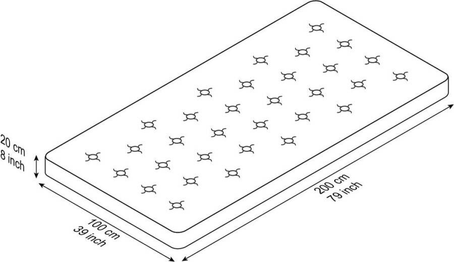 Matrashoes opberghoes voor 200 cm brede matrassen geurneutraal en scheurvast