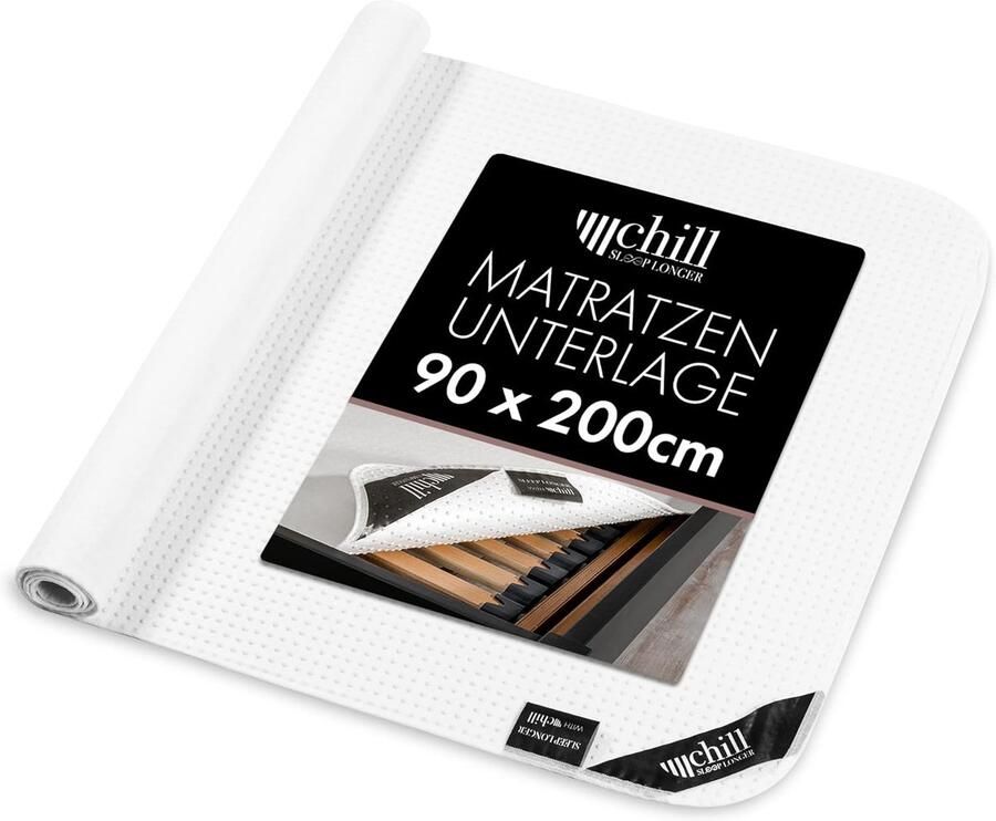 Matrasonderlegger 90 x 200 cm Hypoallergene en Ademend Antislip Bescherming voor Matras en Boxspringbed