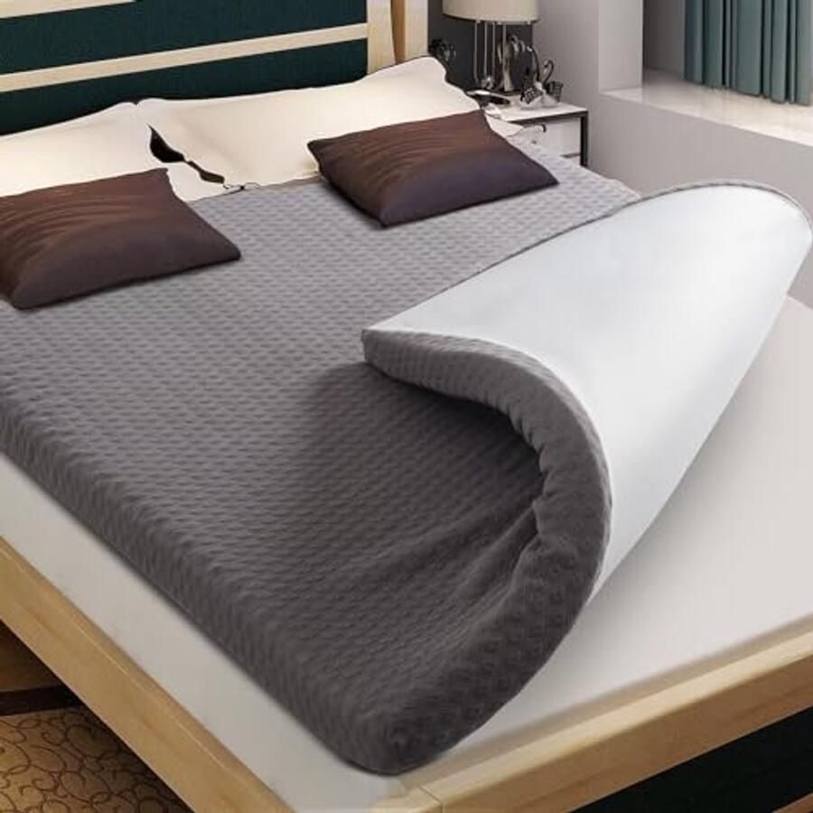 Matrastopper 180 x 200 cm H3 H2 Gelschuim Oeko-Tex Afneembaar en Wasbaar Boxspringbed