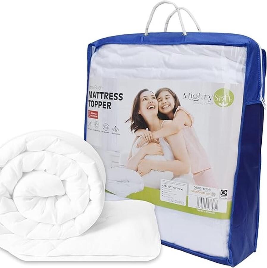 Matrastopper eenpersoonsbed 10 5 cm dik gewatteerde extra diepe eenpersoons matrastopper super pluizige en ademende microvezel eenpersoonsbed matrastopper met elastische bandjes
