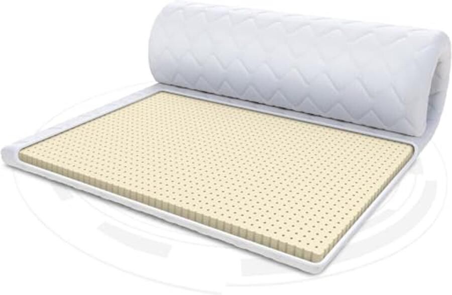 Matrastopper Latex 180x200 cm Hardheid H3 Allergievriendelijk Öko-Tex