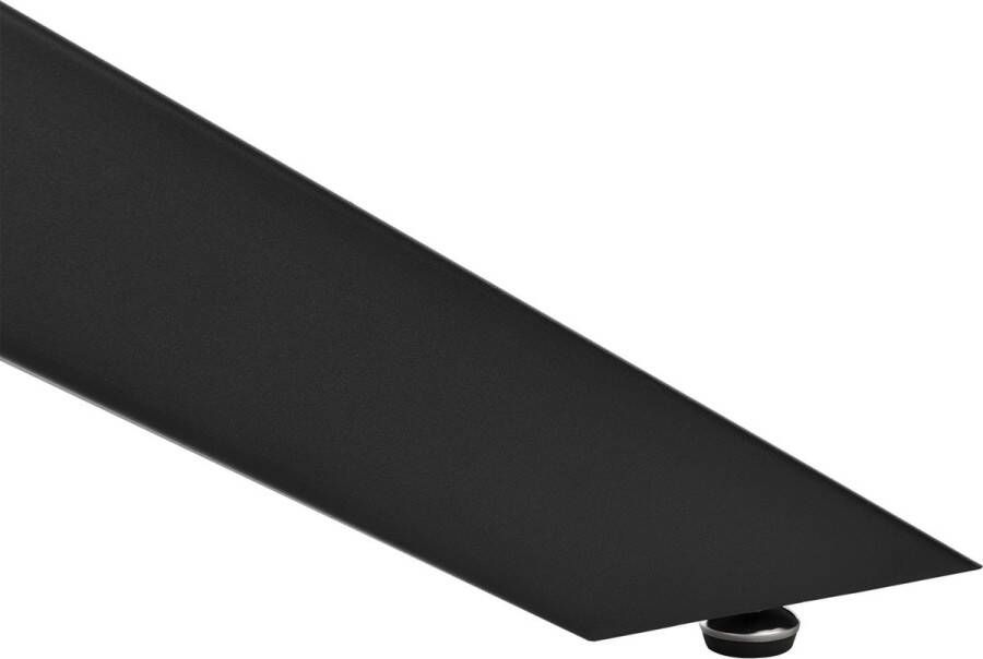 Inandoutdoormatch Matrix Poottafel Maya Oberau Poottafel 98x58x43cm Mat Zwart Stijlvolle Eettafel Luxe Tafel