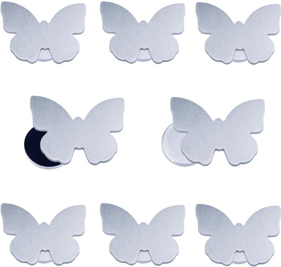 Ibenzoa Tafelkleedgewichten voor Buiten met Sterke Magneten en Uniek Vlinderontwerp Set van 8 Stuks