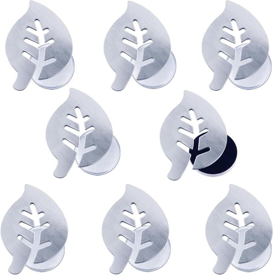 Mbsomnus 8 stuks Tafelkleed Gewichten Extra Zwaar Roestvrijstalen Blad voor Gordijnen Whiteboard Koelkast Douchegordijn Buiten Gebruik Tafelkleed Accessoires