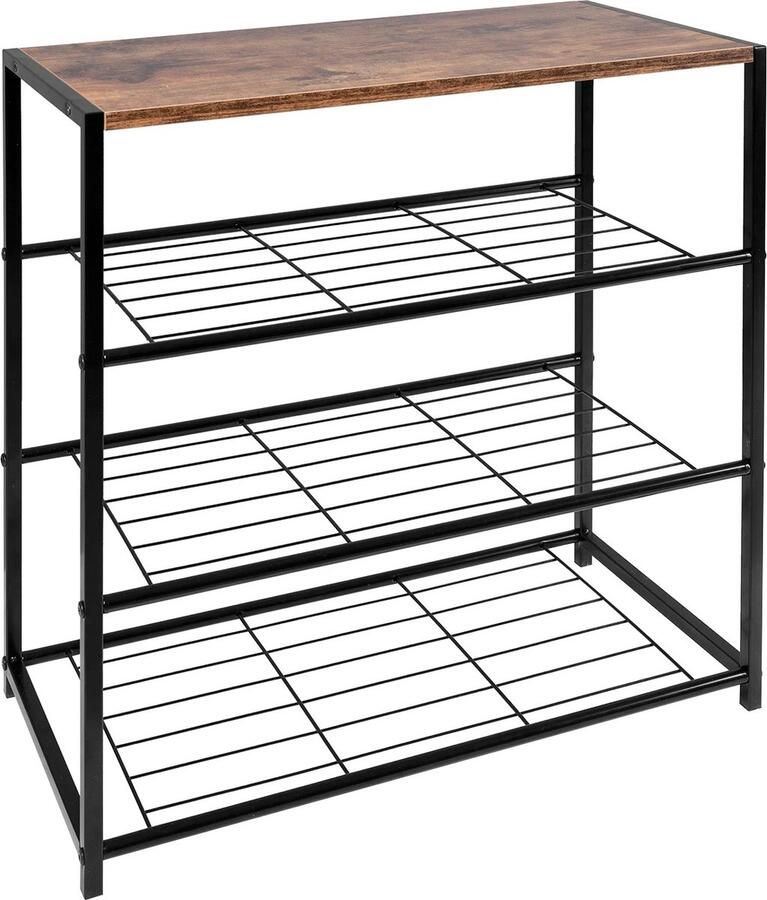 MDM Schoenenbank Schoenenrek metaal Schoenenrek zwart Schoenenrek Industriële schoenenrek