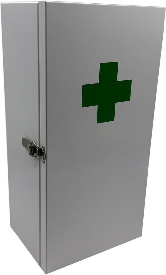 Medicijnkastje 3 vakken 42 x 21 x 15 5 cm wit-groen