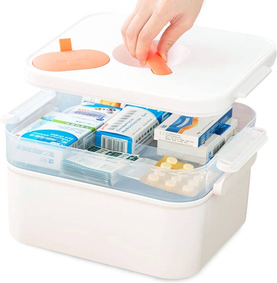 Medicijnkastje – Medicijnbox – huisapotheekbox opslag van medicijnen XXL medicijndoos