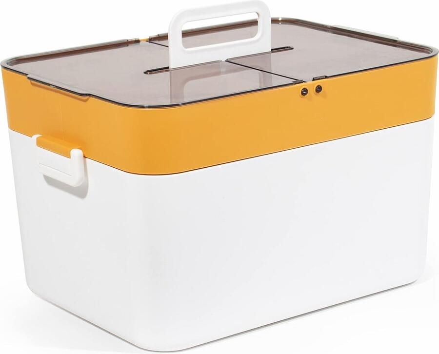 Medicijnkastje met Rolluikdeuren Ruimtebesparende Huisapotheekkoffer Medicijndoos