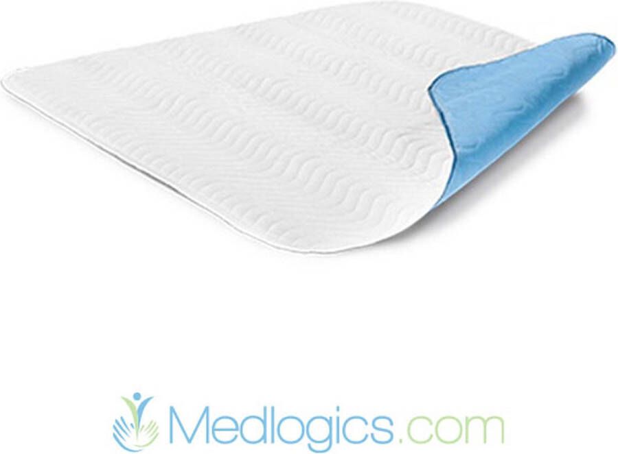 Medlogics.com wasbare incontinentie onderlegger bed onderlegger absorberende matrasbeschermer 85 x 90 cm