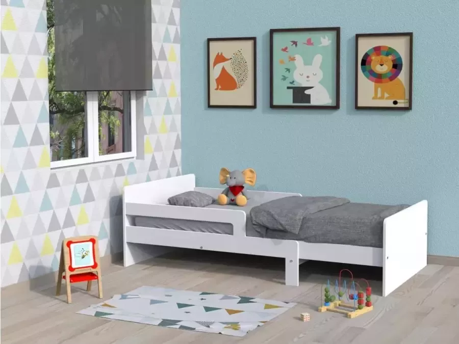 Vente-unique Meegroeibed ZELLY 90x140 170 200cm + meegroeimatras DREAMEA L 203.6 cm x H 60 cm x D 99.5 cm - Foto 2