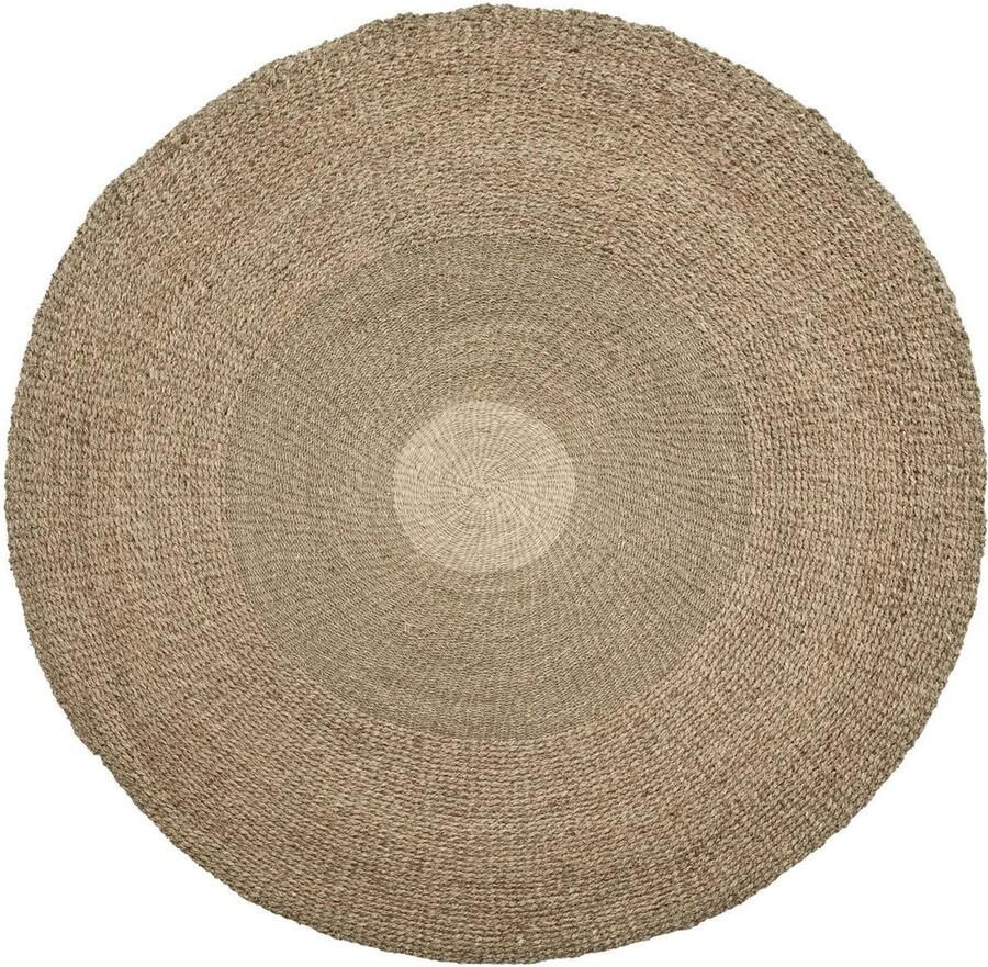 Rootz Living Rootz Mekong River Carpet Natuurlijk vloerkleed Zeegrasmat Kustgevoel 200 cm x 200 cm x 1 cm