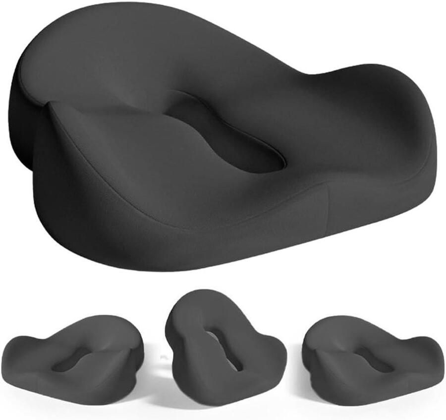 Memory Foam Orthopedic Coccyx Seat Cushion Ergonomic Support for Office Chair Car Sofa Wheelchair