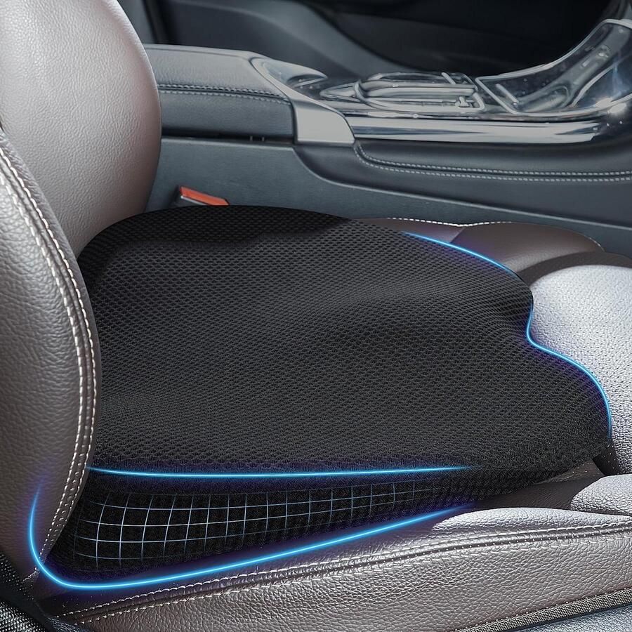 Memory Foam Seat Cushion Driver Seat Wedge Cushion for Office Chair and Truck