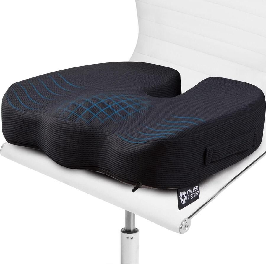 Memory Foam Office Chair Seat Cushion Sturdy Coccyx Pad for Tailbone Sciatica Lower Back Pain Premium Home Office Furniture Cushions