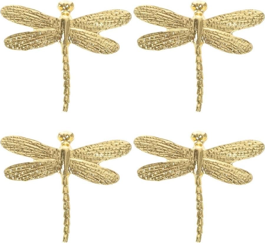 Allecto plus Messing Bronzen Libel Ornament Sculpturen Miniatuur Feng Shui-Standbeeld Tuindecoratie Wijnkast Sprookjestuin