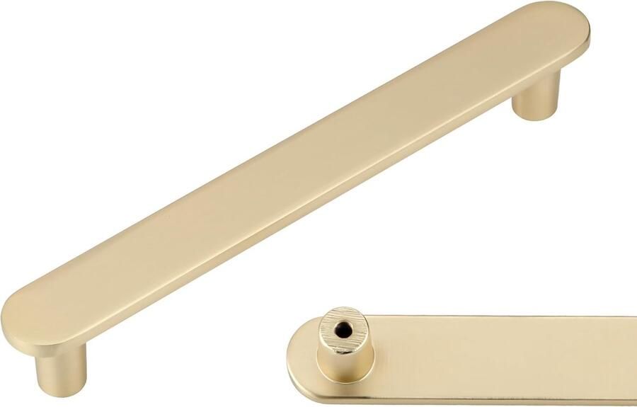 Messing gouden kastgrepen 6 stuks 128mm