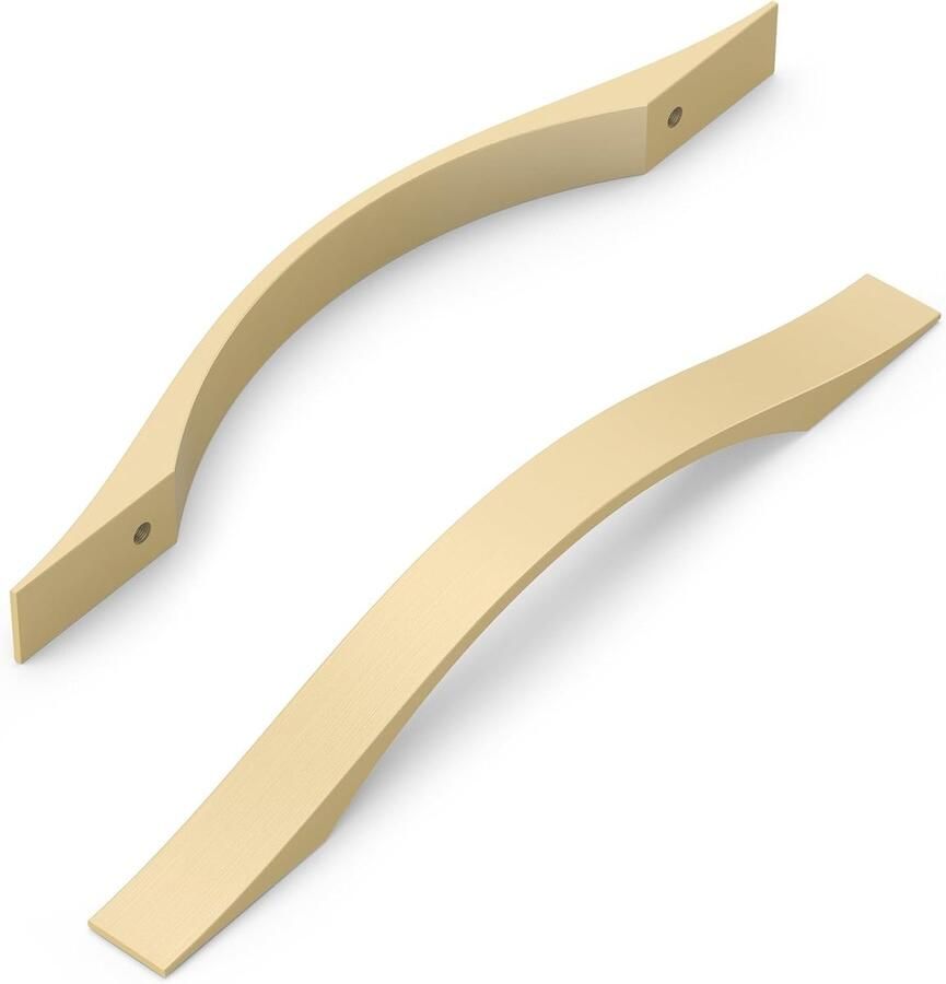 Messing Kastgrepen 10 stuks Gatafstand 128 mm