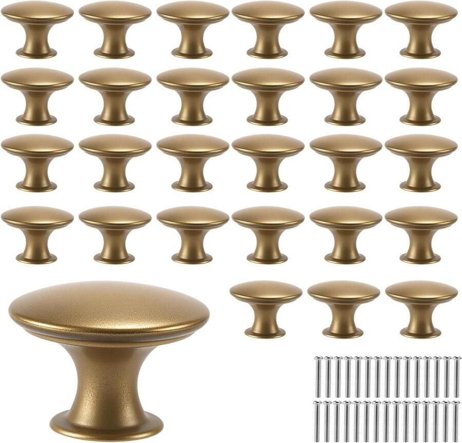 Messing meubelknoppen ronde kastgrepen 30 mm schroeven keukenkasten commodes laden 30 stuks vintage design