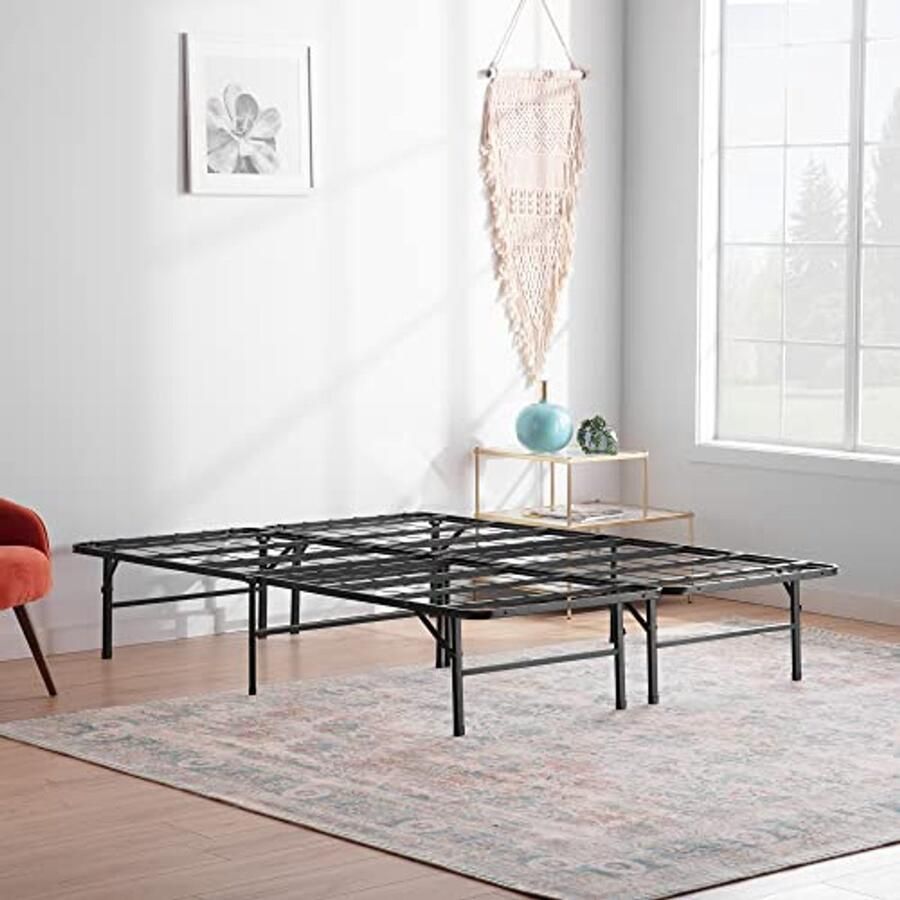 Dubbel Metalen Bedframe met Onderbed Opslag – 33 cm Vrije Ruimte – Klapbed en Eenvoudige Montage – 135 x 190 cm