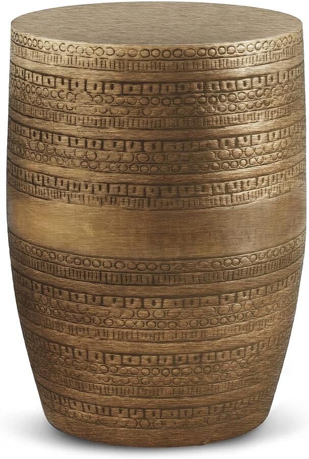 Metalen bijzettafel Boho stijl 15 inch Antiek goud