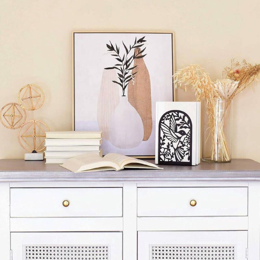 Metalen boekensteunen 2 stuks boekenstandaard boekensteun boekenstandaard voor leesstandaard muziekstandaard boekensteunen voor kantoor school thuis bibliotheek zwart