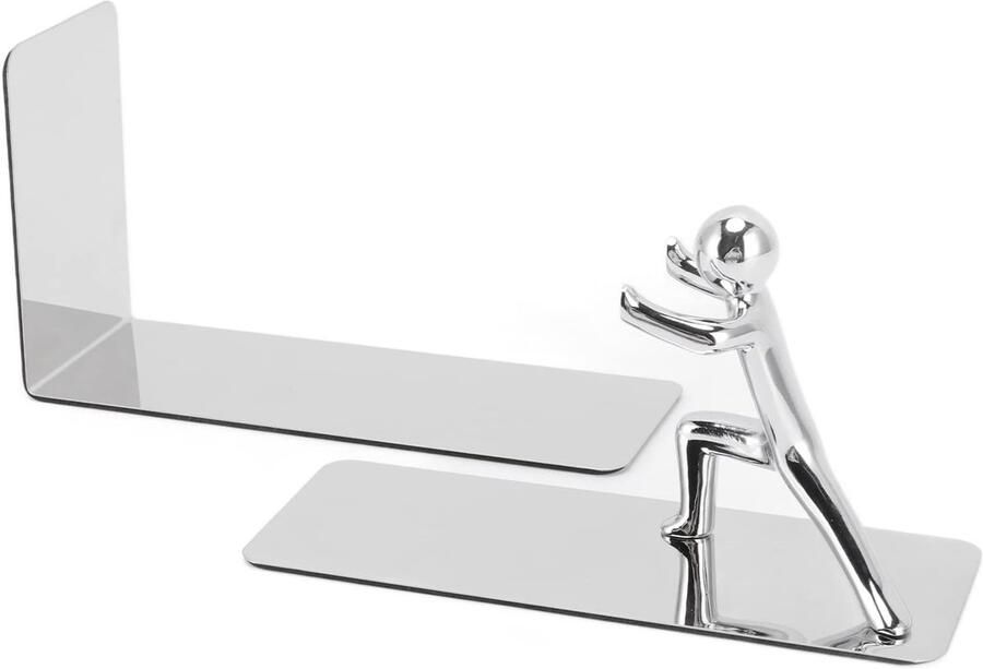 Metalen Boekensteunen Kung Fu Man voor Bibliotheek en Thuiswerk Duurzaam en Roestvrij